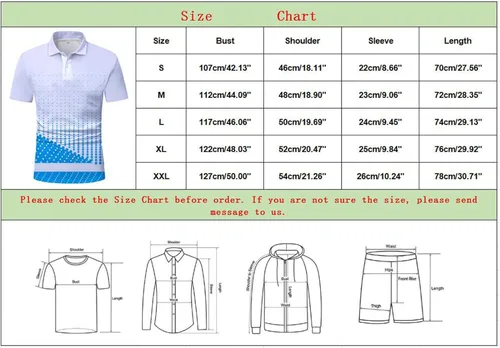Vista 2 de Polo de manga corta con estampado triangular, cuello de solapa, camisa de golf ajustada para verano