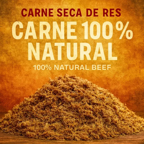 Vista 8 de La Fama Machacado Carne Seca De Res Carne Seca De Res Carne Rallada 8.82 oz Desde 1926