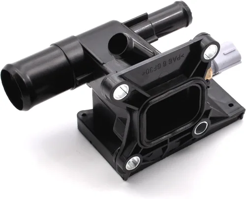 Vista 4 de Salida de agua de carcasa del termostato del refrigerante del motor con sensor compatible para Mazda 3 2006-2013, Mazda 5 2008-2010 2012-2013, Mazda