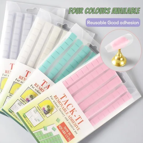 Vista 2 de Arcilla reutilizable para arte de uñas, arcilla adhesiva para uñas, puntas de uñas postizas profesionales, herramienta de manicura adhesiva