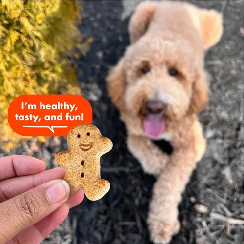 Vista 4 de Buddy Biscuits Golosinas crujientes para perros medianos, mantequilla de maní, tarro de 20 onzas (paquete de 2)