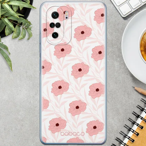 Vista 3 de BABACO Caja del teléfono móvil del Grupo ERT para Xiaomi MI 11i/REDMI K40/K40 PRO/Poco F3/F3 PRO Patrón original y oficial Flores 017 adaptado a