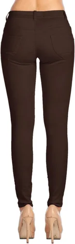 Vista 3 de 2LUV - Pantalones de uniforme elástico de 5 bolsillos para mujer