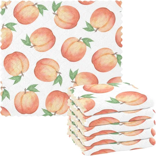 Vista 12 de Paquete de 6 paños de cocina de arte abstracto de mármol dorado para secar platos, paños de limpieza absorbentes, paños reutilizables para cocina