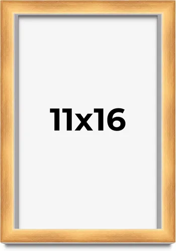 Vista 81 de Caja de sombra de 3 x 4 pulgadas, marco de exhibición de bronce cepillado cruzado de 1.5 pulgadas de profundidad, moldeado de 1 pulgada de ancho