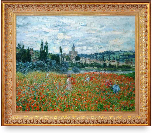 Vista 268 de A&T ARTWORK Antibes Seen from The Salis Gardens de Claude Monet Las Obras de Arte Clásico Mundial Reproducciones, Impresiones de Arte en Lienzo