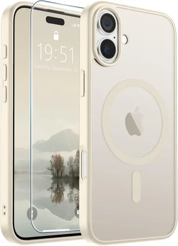 Vista 261 de SUPFINE Funda magnética para iPhone SE 2022 (3ª)/2020 (2ª), iPhone 8 (compatible con MagSafe) (protección contra caídas de grado militar), funda