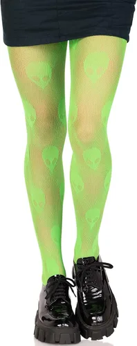Vista 11 de Leg Avenue Women's Dark Alternative Fishnet Tights multicolor/fantasía (Barbed Wire)