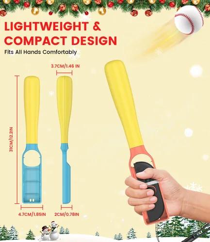 Vista 5 de Baseball Stick Game Accessories Compatible with Nintendo Switch 21