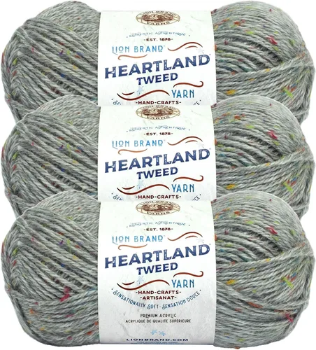 Vista 48 de Lion Brand Yarn Heartland Yarn, Hilo de Peso Medio para Tejer, Ganchillo y Manualidades, 1 Paquete, Great Smoky Mountains Grandes Montañas Humeantes