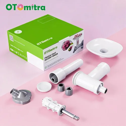 Vista 9 de Accesorio para máquina de helados para batidora de pie KitchenAid, máquina de postres suaves con frutas congeladas sin lácteos, máquina de yogur