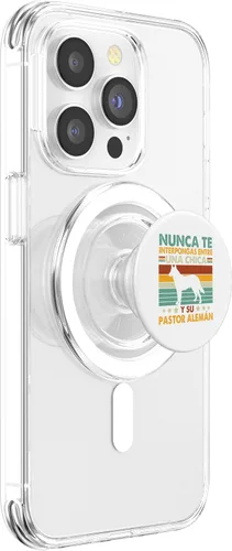 Vista 3 de Amor Chica Y Pastor Aleman German Shepherd Mom Dog Lover PopSockets MagSafe PopGrip for iPhone