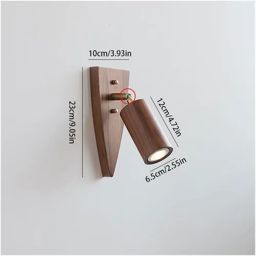 Vista 2 de Wall Lamp TV Background Wall Retro Adjustable Bar Corridor Aisle Decoration Feature Bedside Wall Lamp Reading Lamp Wall Lamp for Bedroom(A)