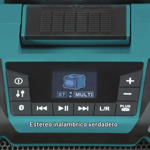 Vista 4 de Makita XRM11 18V LXT® / 12V max CXT® Altavoz inalámbrico Bluetooth® de iones de litio para sitio de trabajo, solo herramienta