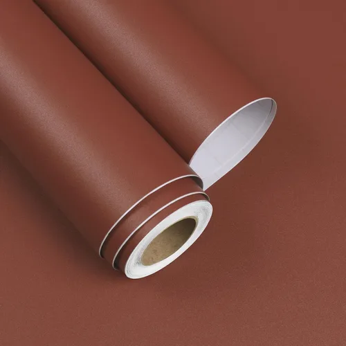 Vista 13 de YENHOME Papel tapiz de color liso morado para gabinetes, regreso a la escuela, 17.7 x 80 pulgadas, papel tapiz de despegar y pegar de color morado