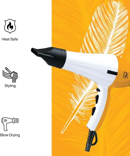 Vista 2 de GK Hair Secador ligero de plumas, altamente rendimiento para peinar y alisar