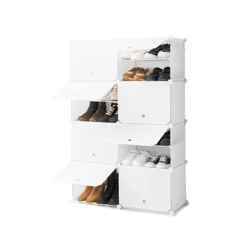 Vista 9 de Zapatero Modular Portátil InnovaGoods Blanco