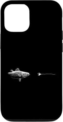 Vista 28 de Graphic Fly Fishing Hook Line - Fish Striped Bass Case for iPhone 16