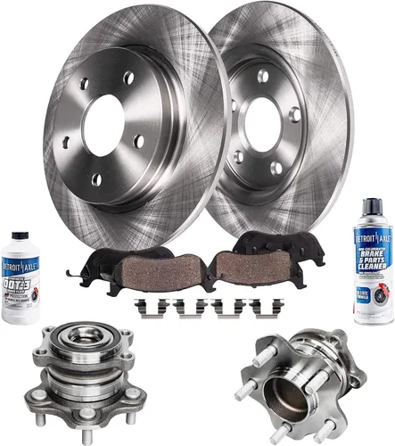 Vista 103 de Detroit Axle - Rotores de freno para Chrysler 200 2015 2016 2017, Rotores de freno de disco de reemplazo: 12.01" pulgadas delantero y 10.95