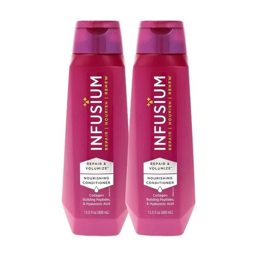 Vista 2 de Infusium Acondicionador para reparar y renovar - Acondicionador para cabello seco - Con aceite de argán - Cuidado del cabello seco - Acondicionador