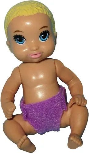 Vista 2 de Barbie Skipper Babysitters Inc - Mini muñeca para bebés y niños pequeños, paquete de 2 (rubio, corazones)