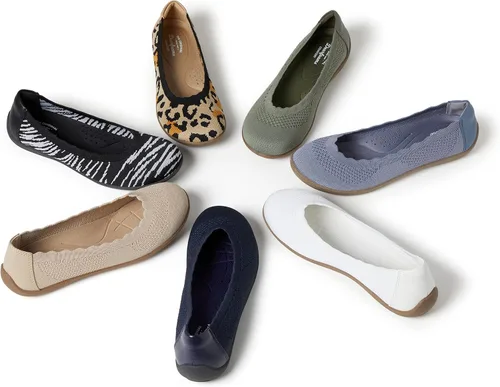 Vista 2 de Dearfoams Ballet plano original cómodo para mujer