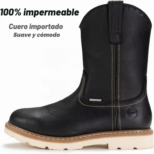 Vista 2 de SUREWAY Men's Waterproof Wellington Work Boots