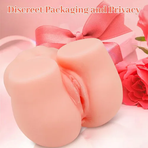 Vista 6 de Coño de bolsillo de 1.5 libras para hombres, masturbadores masculinos, muñeca sexual realista con vagina anal, juguete sexual realista 2 en 1