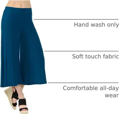 Vista 45 de Iconic Luxe – Falda-pantalón Jersey para cintura elástica para mujer