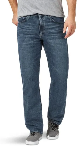 Vista 10 de Wrangler Authentics - Jeans para hombre de ajuste relajado y con cintura Comfort Flex