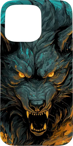 Vista 31 de Fenrir Wolf - Funda para iPhone 17, diseño de mitología nórdica