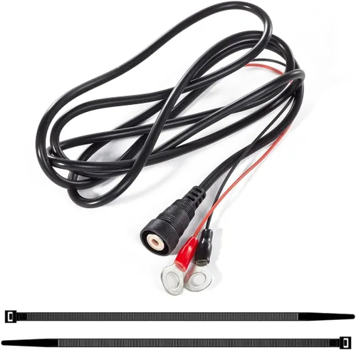 Vista 2 de Cable de alimentación de escudo eléctrico de 4.6 pies para casco con calefacción, cable de alimentación para visera