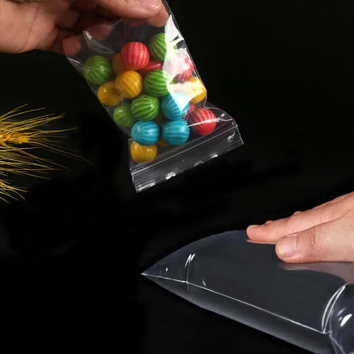 Vista 4 de newlng Mini bolsas de plástico de 1.6 x 2.4 pulgadas/1.6x2.4 in, 600 bolsas de joyería transparentes resellables, bolsa pequeña con cremallera
