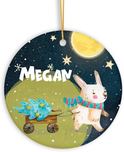 Vista 21 de Adorno de muñeco de nieve personalizado, muñeco de nieve de Papá Noel, adorno de Navidad con nombre personalizado, lindo adorno de muñeco de nieve