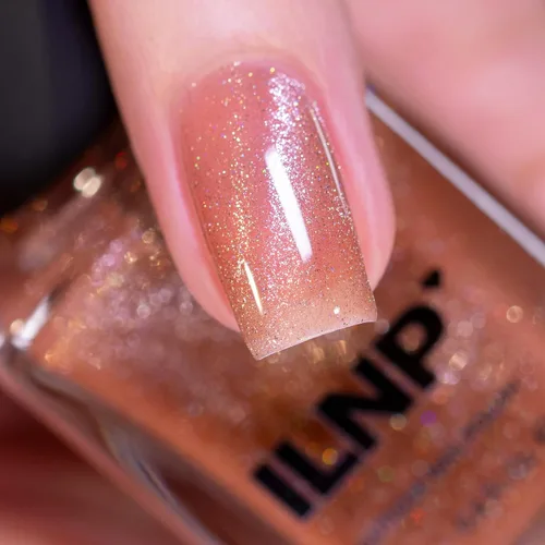 Vista 3 de ILNP Sandbar - Esmalte de uñas holográfico magnético beige arena