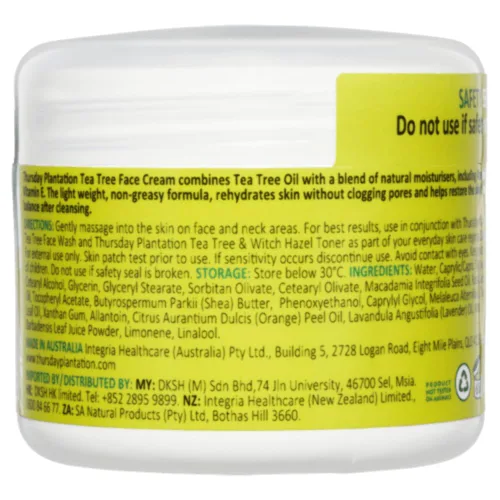 Vista 3 de Thursday Plantation Crema Facial Árbol de Té con Rosa Mosqueta y Vitamina E