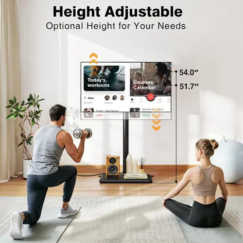 Vista 3 de TVON Soporte universal para TV de piso con soporte para la mayoría de Negro