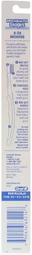 Vista 2 de Oral-B Pro-Health Stage 1 Cepillo de dientes suave para bebé, 1 unidad (paquete de 2)