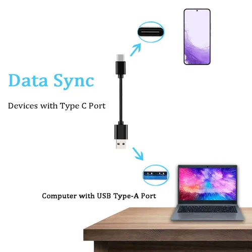 Vista 2 de Paquete de 2 cables USB C de 3 pies USB A a tipo C para Samsung Galaxy Note 20/10/10+/9/8, S20 S10 S9 S8 Plus S10E, cable de carga USB A a USB C