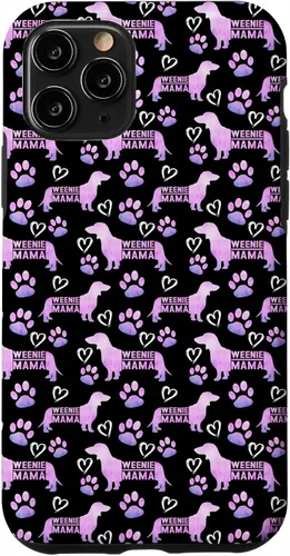 Vista 27 de Dachshund Mom Weenie Mama Weiner Dog - Funda de regalo para iPhone 16, color rosa