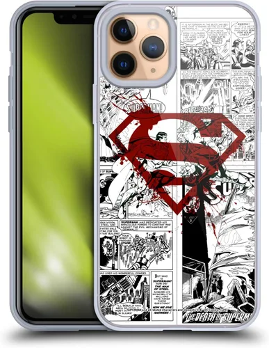 Vista 97 de Head Case Designs Funda de gel con licencia oficial de Superman DC Comics Collage Comicbook Art [protección de grado militar] compatible con Apple