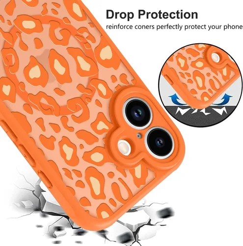 Vista 154 de KANGHAR - Funda compatible con iPhone 11, diseño de leopardo negro, textura de neumático antideslizante, a prueba de golpes, funda protectora
