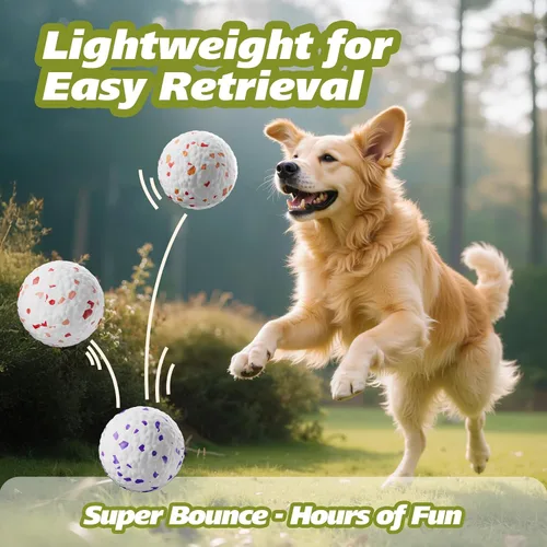 Vista 4 de FOXMM E-TPU - Pelotas de tenis interactivas alternativas para masticadores agresivos, juguetes masticables indestructibles para la dentición