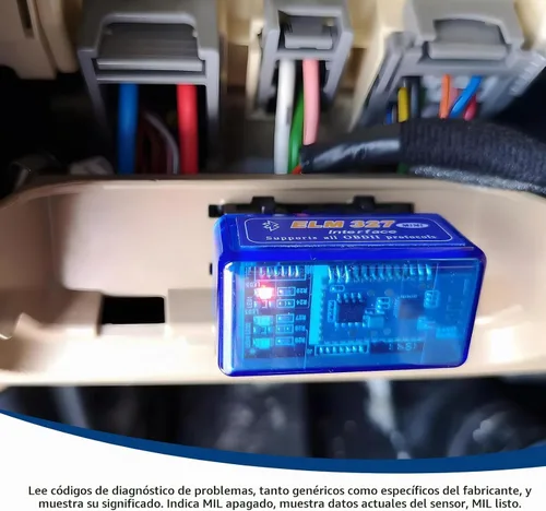 Vista 4 de ELM327 OBDⅡ - Escáner de diagnóstico automático para coche, detector de fallos de la herramienta de escaneo Bluetooth automático, mini lector de 1