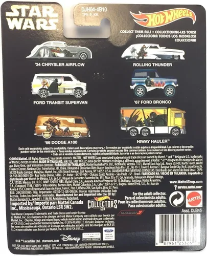 Vista 7 de Hot Wheels 1:64 Escala Ralph McQuarrie Star Wars Diecast Mdoel Car Set de 6 coches - DLB45-956F