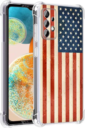 Vista 38 de Funda para Galaxy A23 5G, diseño de flores de mariposa azul, protección contra caídas, a prueba de golpes, carcasa protectora de cuerpo completo