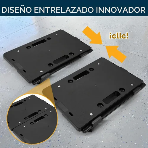 Vista 4 de Muñeco de muebles para mudanza, paquete de 2, multifuncional y resistente con ruedas, capacidad de 450 libras, fabricado en Taiwán