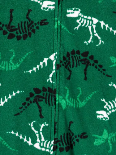 Vista 3 de Simple Joys by Carter's Kids' Holiday Loose-fit Flame Resistant Fleece Footed Pajamas