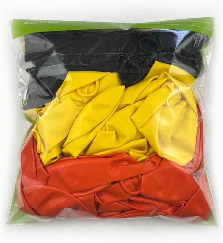 Vista 9 de TNWBA Paquete de 60 globos de látex de 12 pulgadas, color negro, amarillo, naranja, para cumpleaños, bodas, baby shower, decoración de fiesta