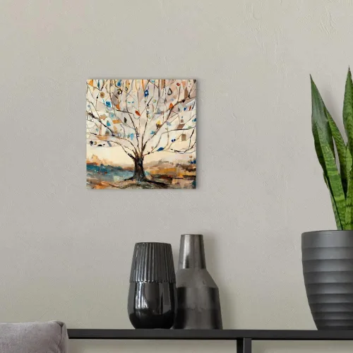 Vista 3 de CANVAS ON DEMAND Lienzo decorativo para pared de árbol de Merkaba por Jodi Maas, abstracto, contemporáneo, moderno, bellas artes, decoración